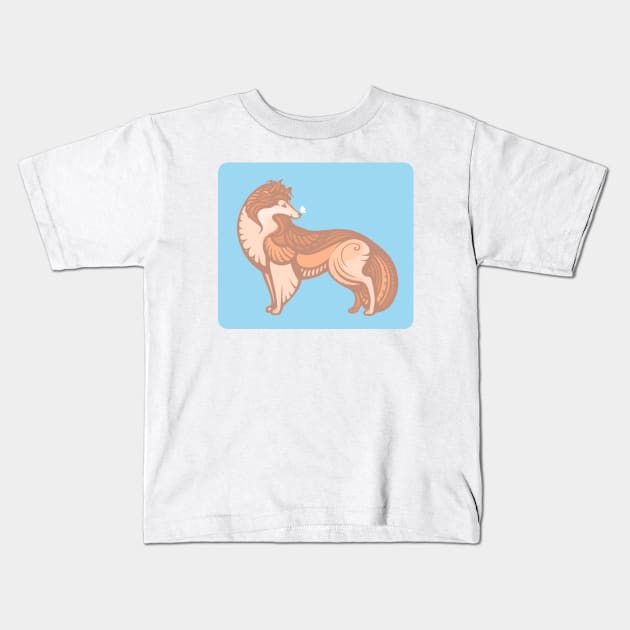 Collie dog, Best friend Kids T-Shirt by Yulla